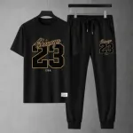 Men's Mesh Fabric Tee and Full Pant Two-Piece Set, 6 Colours