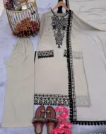 মেয়েদের কটন সিল্ক ডিজিটাল প্রিন্ট থ্রি পিস, 3 রং
