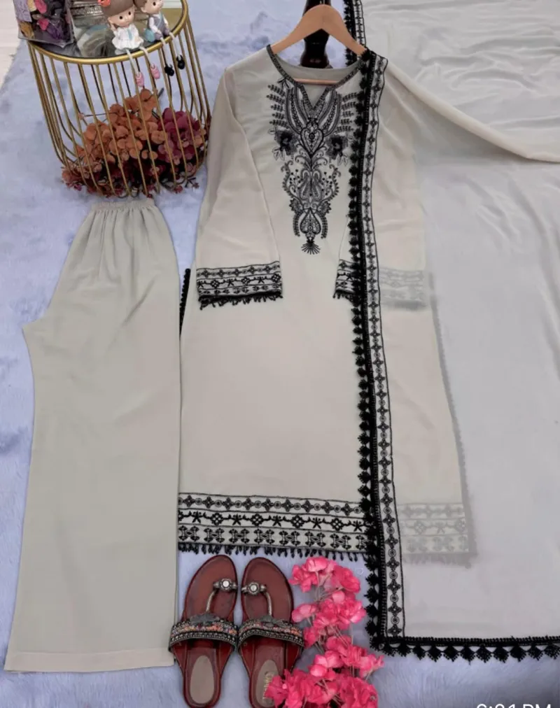 মেয়েদের কটন সিল্ক ডিজিটাল প্রিন্ট থ্রি পিস, 3 রং