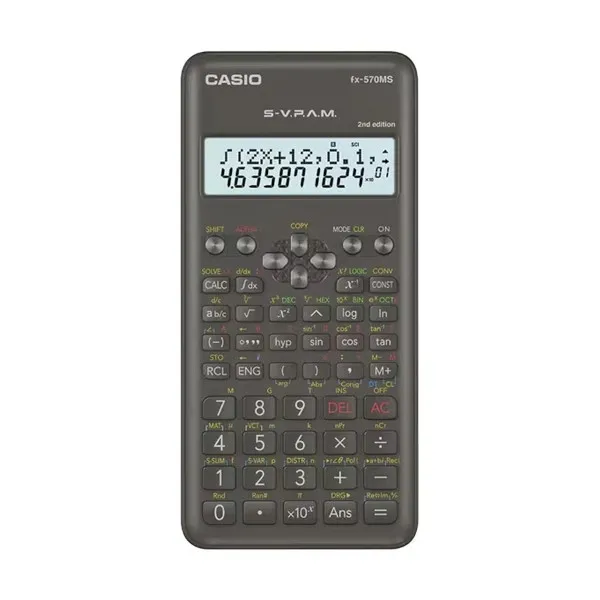 Casio FX-570MS-2 12 ডিজিট (10 & 2) 2nd Edition নন-প্রোগ্রামেবল সায়েন্টিফিক ক্যালকুলেটর