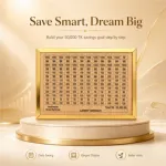 50,000 টাকা সঞ্চয়ের কাঠের মানি সেভিং বক্স (পিগি ব্যাংক)