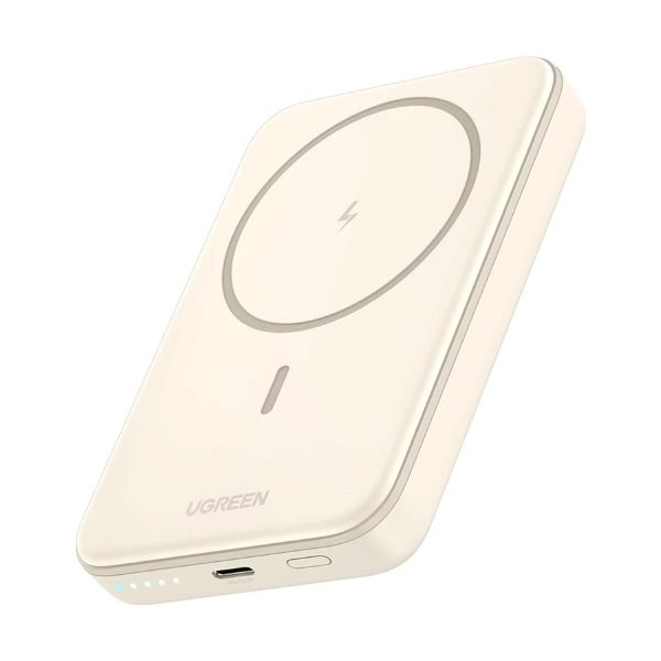 Ugreen PB561 (25208) 10000mAh অফ-হোয়াইট 20W ম্যাগনেটিক ওয়্যারলেস চার্জিং পাওয়ার ব্যাংক