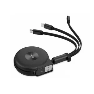 HAVIT H679 1M 3-in-1 Micro Type-C ডেটা ও চার্জিং কেবল - কালো