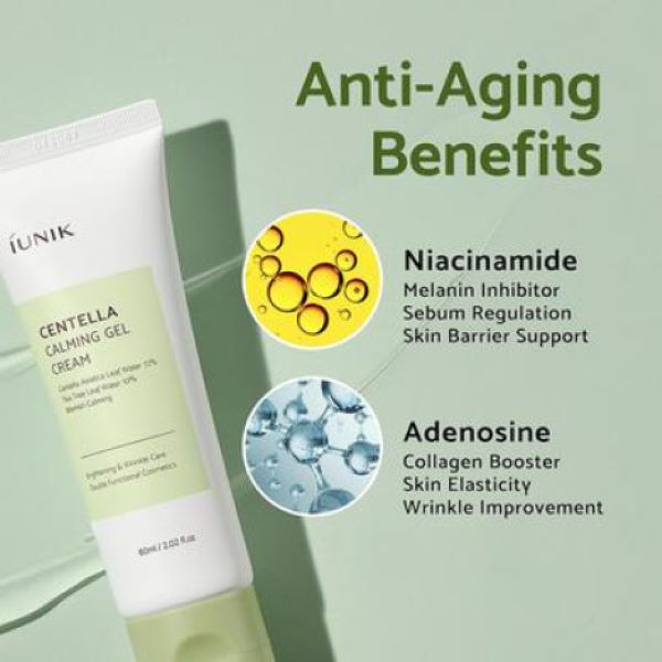 IUNIK Centella Calming Gel Cream 60ml (Korea)