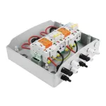 GearUP 12-Way DC PV কম্বাইনার বক্স, MCB, ফিউজ ও SPD সহ (IP65 ওয়াটারপ্রুফ)