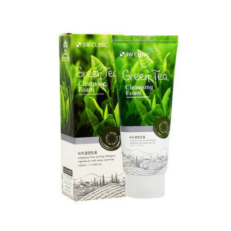 3W Clinic Green Tea ক্লেনজিং ফোম 100ml