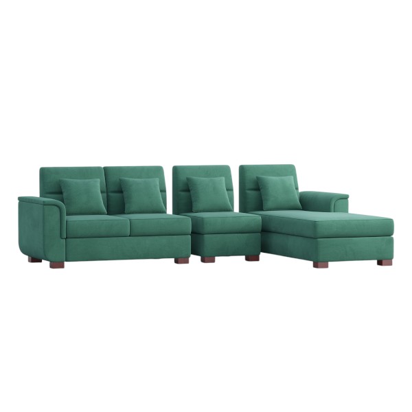 Regal Paris L শেপ সোফা সেট SDC-365-3-1-20 (Fabric-2156)