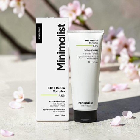 Minimalist B12 + Repair Complex 5.5% Face Moisturizer 50g (India)
