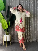 Dubai Silk ডিজিটাল প্রিন্ট টু পিস, 3টি রং, বডি 36 থেকে 46