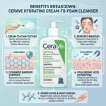 CeraVe হাইড্রেটিং ক্রিম-টু-ফোম ক্লিনজার 236ml