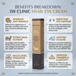 3W Clinic Anti-Wrinkle স্নেইল আই ক্রিম 40 মিলি