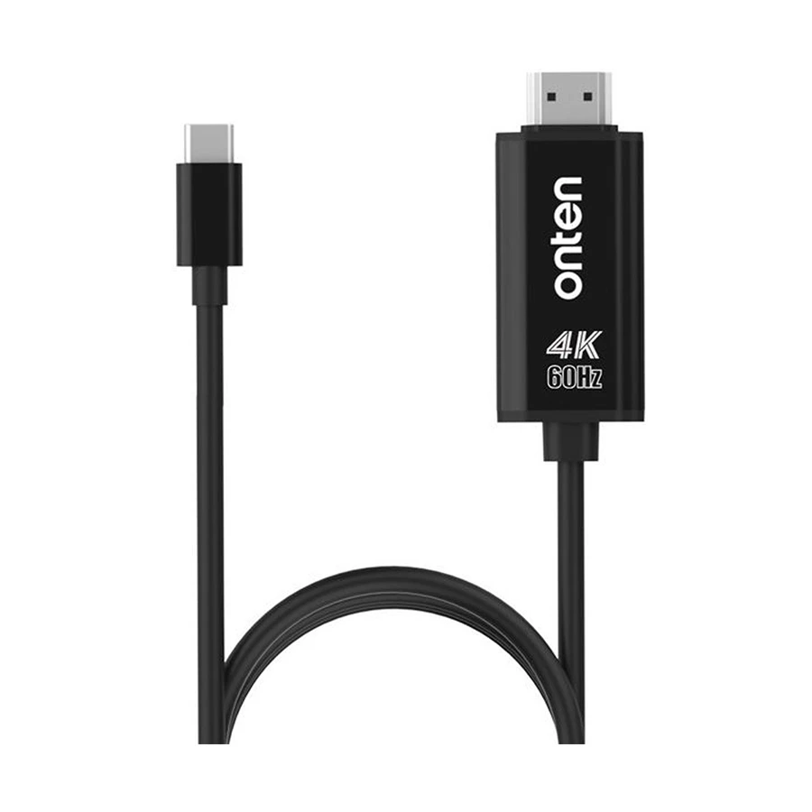 Onten OTN-9582B USB-C to HDMI 4K 1.8 Meter Black Cable