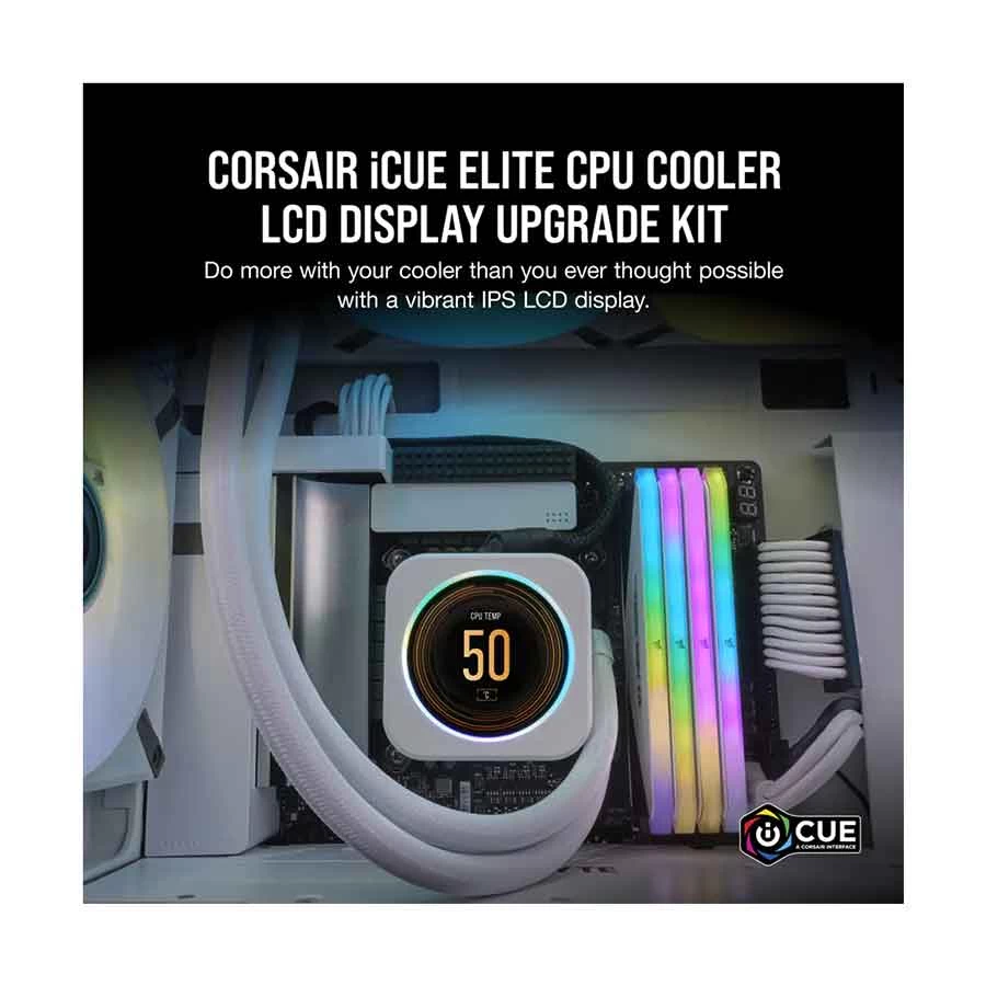 Corsair iCUE ELITE CPU Cooler LCD Display Upgrade Kit White