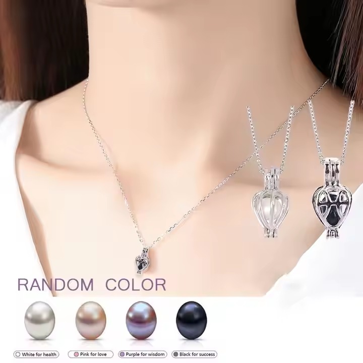 Pearl Oyster Necklace Gift Box with Chain