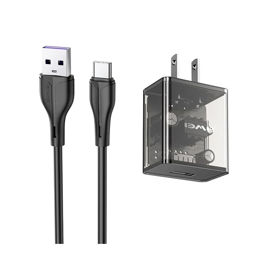 Awei C11T Transparent Adapter with Type-C Cable