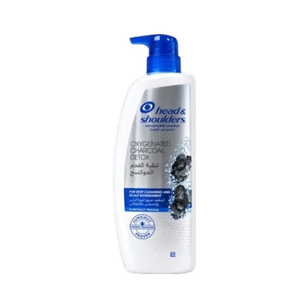 Head & Shoulders Oxygenated Charcoal Detox অ্যান্টি-ড্যান্ড্রাফ শ্যাম্পু 500ml