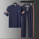 Men's Screen Print Mesh Jersey Top and Trouser Combo, M to XL