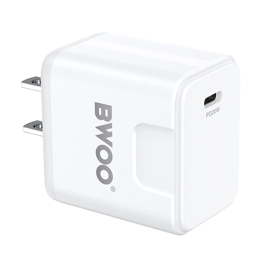 Bwoo BO-CDA169 20W PD 3.0 USB-C White Charger / Charging Adapter (US)