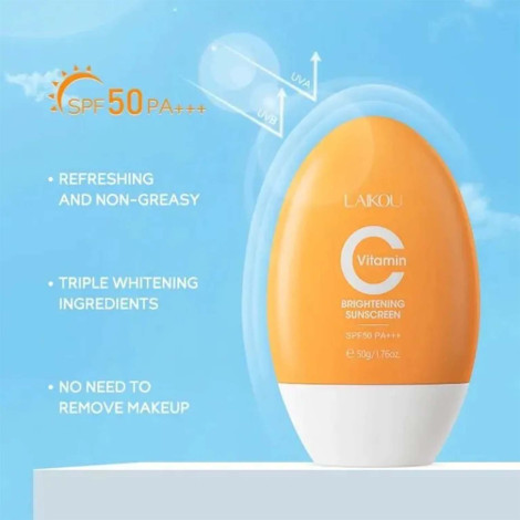 লাইকো ভিটামিন C ব্রাইটেনিং সানস্ক্রিন SPF50 PA+++ ৫০g (China)