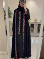 এমব্রয়ডারি আবায়া ইনার, কোটি ও হিজাবসহ, 3 রং