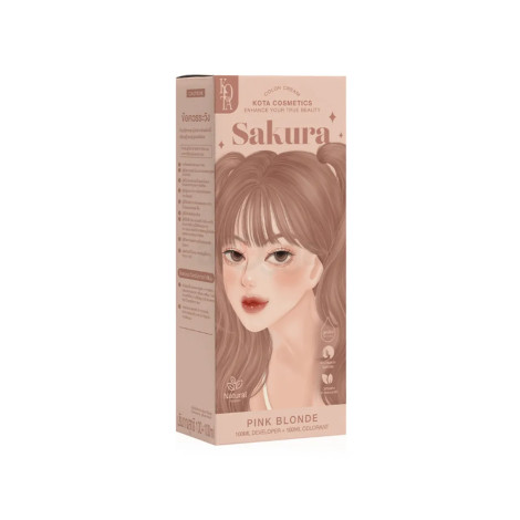 Kota হেয়ার কালার ক্রিম Sakura - Pink Blonde