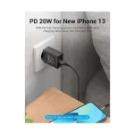 Vention FADB0-EU 1-পোর্ট USB-C 20W চার্জার (কালো)