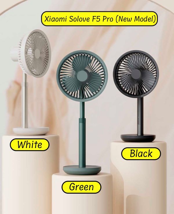 Xiaomi SOLOVE F5 Pro Rechargeable Fan 4000mAh with Swing & Extendable