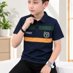 Kids' Embroidered Polo Shirt with Cup Collar, 3 to 10 Years