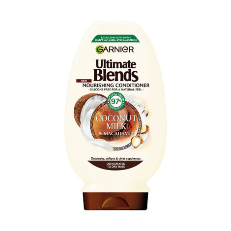 Garnier Ultimate Blends কোকোনাট মিল্ক ও ম্যাকাডামিয়া নারিশিং কন্ডিশনার 400ml