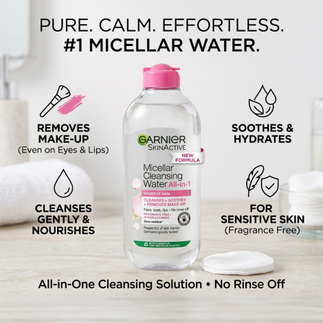 Garnier Skin Active Micellar Cleansing Water even for Sensitive Skin 400ml (Poland)
