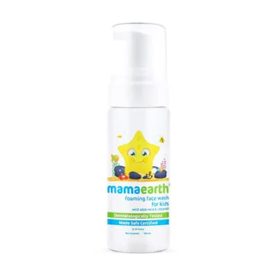 Mamaearth Aloe Vera & Coconut বাচ্চাদের ফোমিং ফেস ওয়াশ 150ml