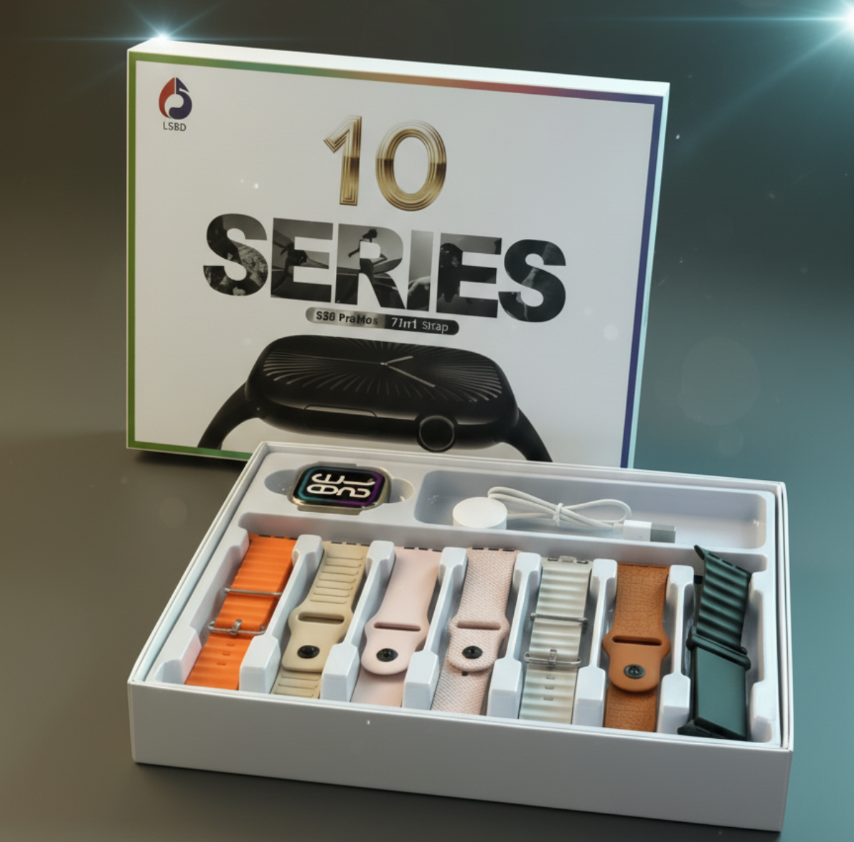 S30 Promax 10 Series স্মার্ট ওয়াচ – 7টি স্ট্র্যাপসহ