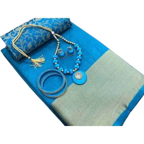 4 কালার মনিকা সিল্ক শাড়ি কম্বো