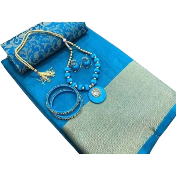 4 কালার মনিকা সিল্ক শাড়ি কম্বো