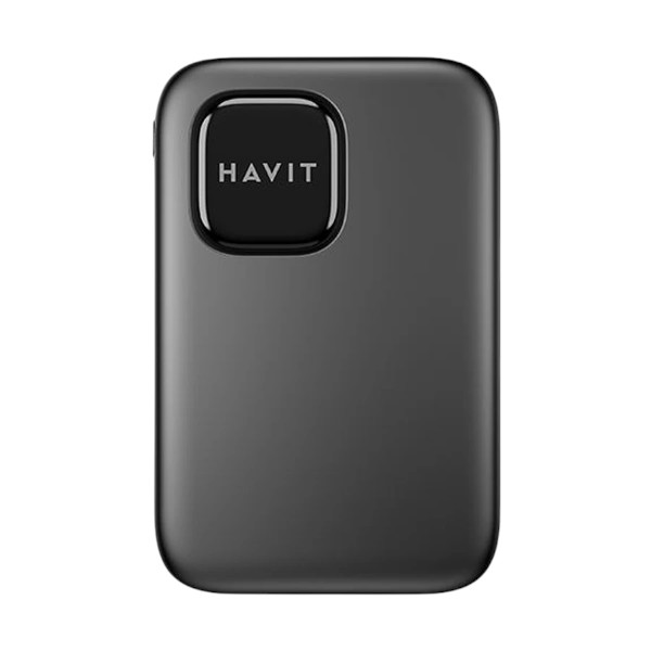 Havit PB31 10000mAh ব্ল্যাক+গ্রে 22.5W পাওয়ার ব্যাংক, LED ইন্ডিকেটরসহ