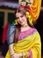 ডিজিটাল প্রিন্ট শাড়ি 12 হাত, ব্লাউজ পিস ছাড়া, 4 রং