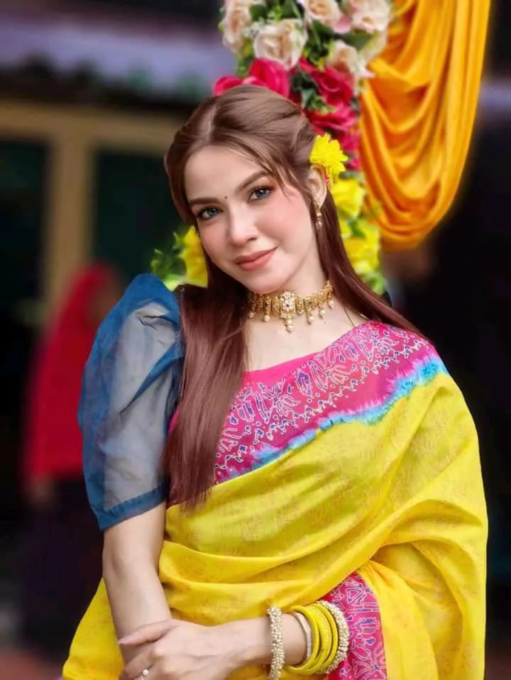 ডিজিটাল প্রিন্ট শাড়ি 12 হাত, ব্লাউজ পিস ছাড়া, 4 রং