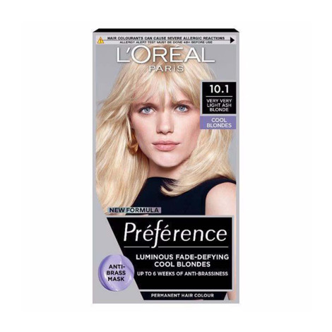 L'Oreal Preference হেয়ার কালার 10.1 – ভেরি ভেরি লাইট অ্যাশ ব্লন্ড