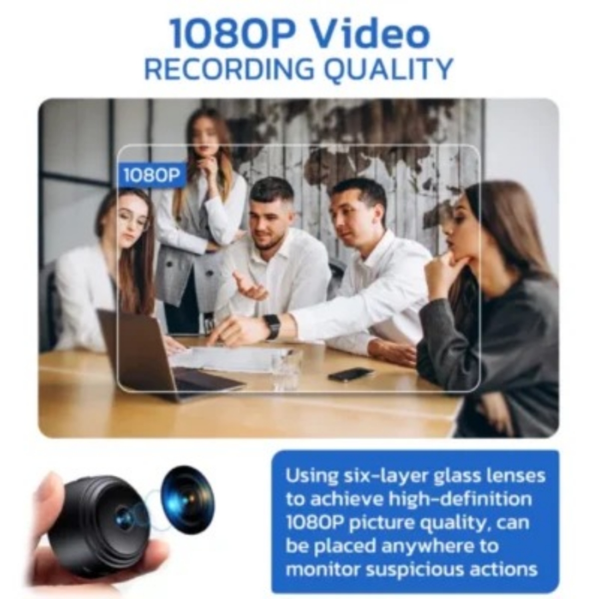 GFOUK Minieye রিচার্জেবল ন্যানি ক্যাম Full HD