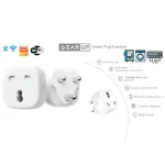 GearUP SP16 এনার্জি মনিটরিংসহ Tuya WiFi স্মার্ট প্লাগ 250V, 16A, এসির জন্য