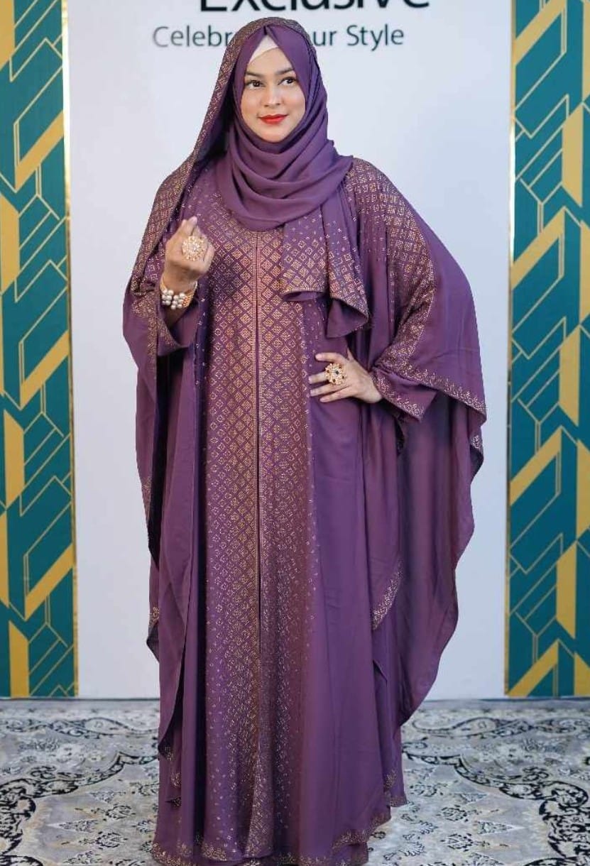 Arabia Full Borka with Stone Work, Lengths 52 to 56