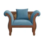 Regal FRANCISCO কাঠের সিঙ্গেল সোফা SSC-375-3-1-20 (ফ্যাব্রিক 2159)