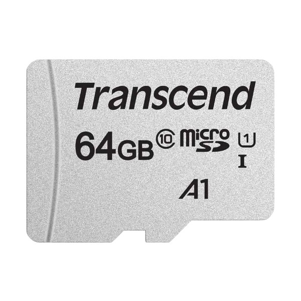 Transcend 64GB মাইক্রো SD UHS-I U1 মেমোরি কার্ড উইথ অ্যাডাপ্টার