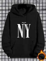 Men's Full Sleeve Winter Hoodie, 280 GSM Cotton, Sizes M to XL
