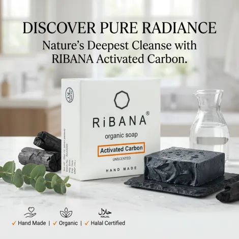 Ribana অ্যাক্টিভেটেড কার্বন সাবান 95g