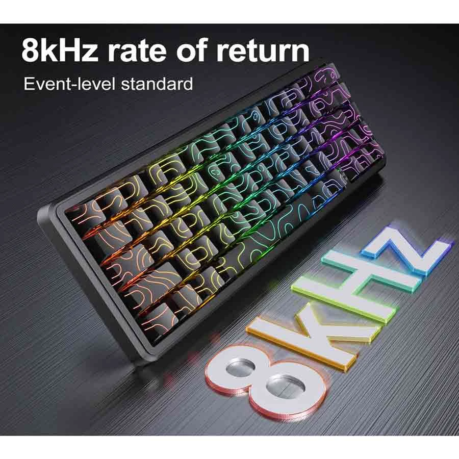 Onikuma G67 RGB Wired Magnetic Switch Gaming Keyboard Black