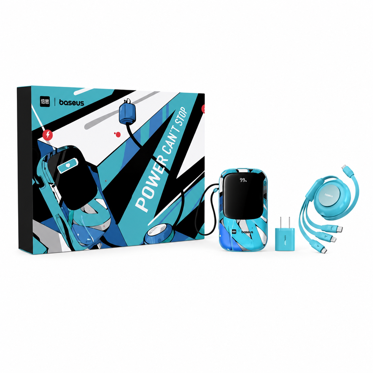 Baseus 20000mAh 22.5W পাওয়ার ব্যাংক কম্বো সেট, 20W PD অ্যাডাপ্টার ও 100W 3-in-1 কেবলসহ