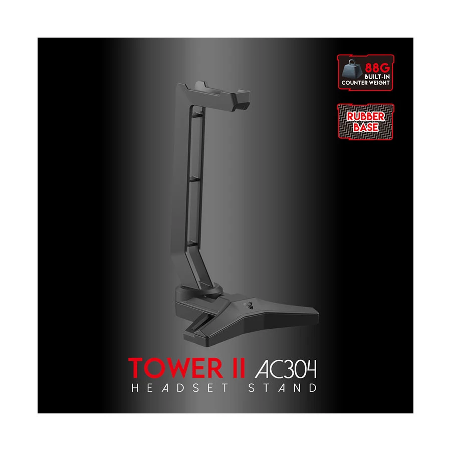 Fantech TOWER II AC304 Black Headphone Stand