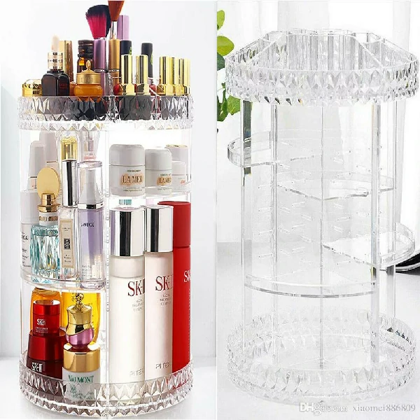 Cosmetics Makeup Organizer 3D Rotating 360