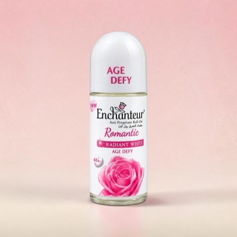 Enchanteur Romantic Radiant White Age Defy Anti Perspirant Roll On 50ml (Vietnam)
